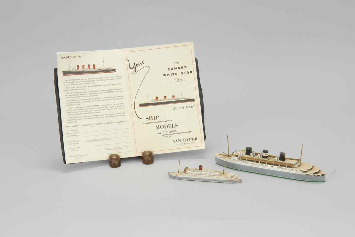 Appraisal: TWO VAN RYPER MODELSMid- th CenturyWhite Star steamship models with