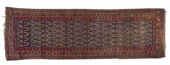 Appraisal: A Persian Wool Runner having allover boteh design on a