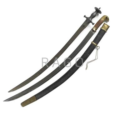 Appraisal: EASTERN SABERS Turkish Shaska and Northern Indian Tulwar sword th