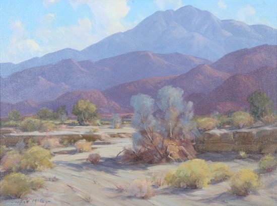 Appraisal: WILTON CHARLES MCCOY American - DESERT LANDSCAPE signed lower left