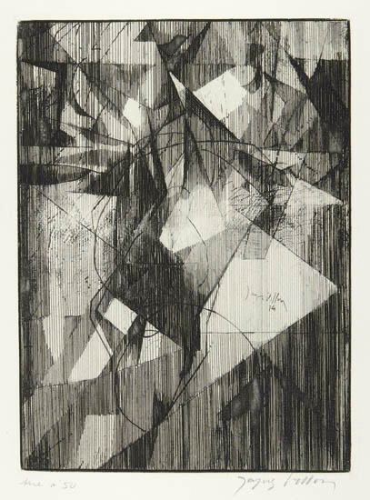 Appraisal: JACQUES VILLON Le Petit quilibriste Etching x mm x inches