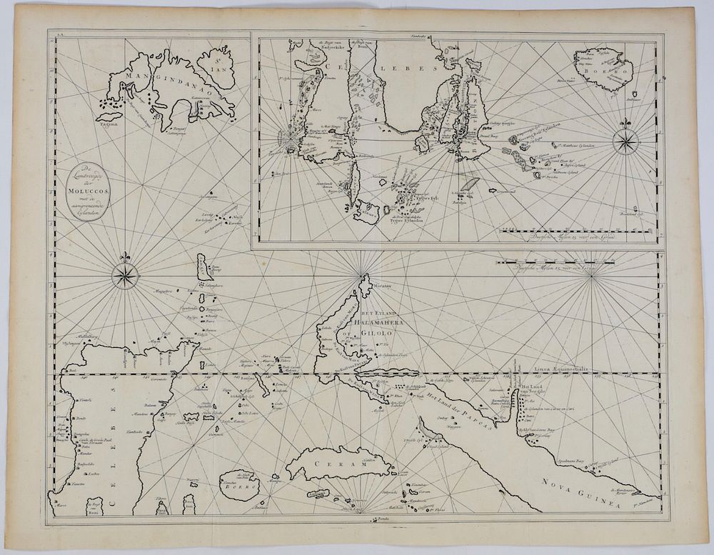 Appraisal: Francois Valentijn Map of the Spice Islands ca Francois Valentijn