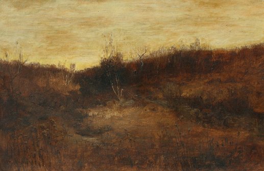 Appraisal: WHITAKER George William American - Tonalist Autumn Landscape OIL C