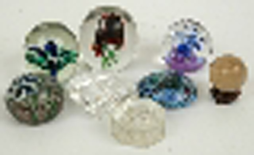 Appraisal: EIGHT GLASS PAPERWEIGHTS