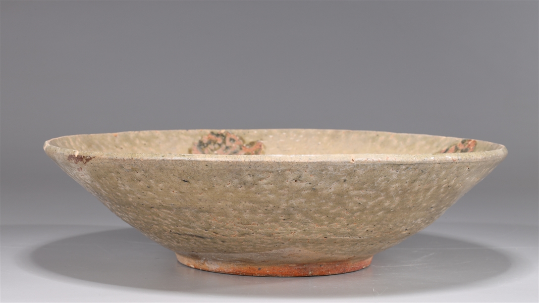 Appraisal: Chinese Ming Dynasty celadon glazed dish with incised designs to