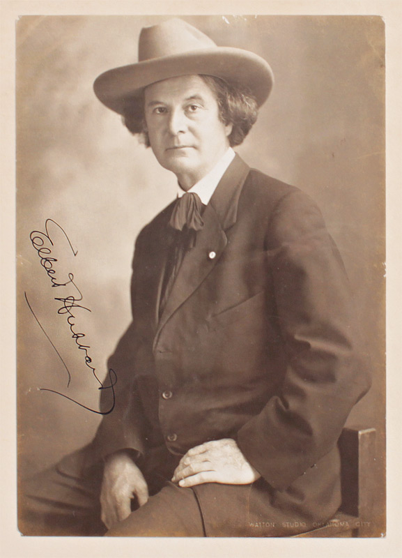 Appraisal: SIGNED ELBERT HUBBARD PHOTOGRAPH Photograph of Elbert Hubbard founder of