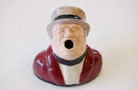 Appraisal: MELROSE WARE FIGURAL INKWELL