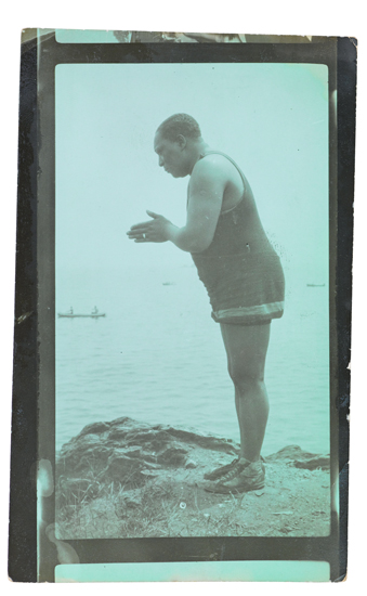 Appraisal: PHOTOGRAPHY VAN DER ZEE JAMES At the Beach Self-portrait June