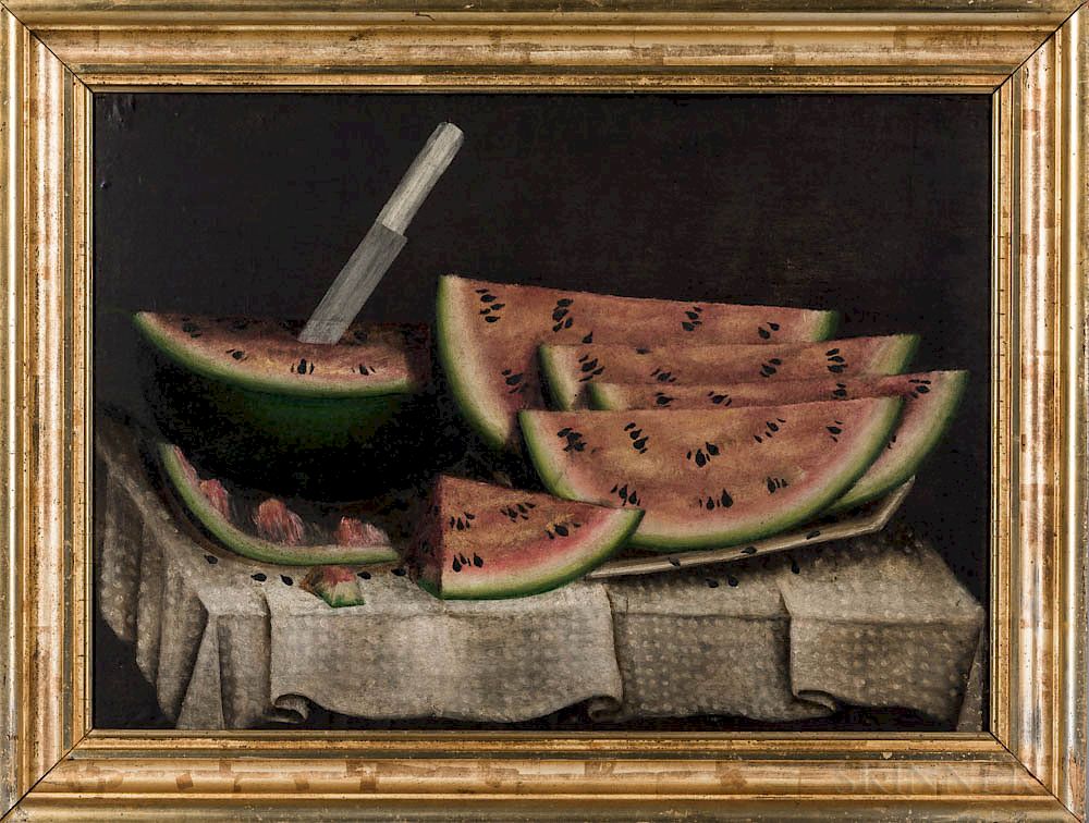 Appraisal: After Daniel McDowell Mt Vernon Ohio - Watermelon Wedges on