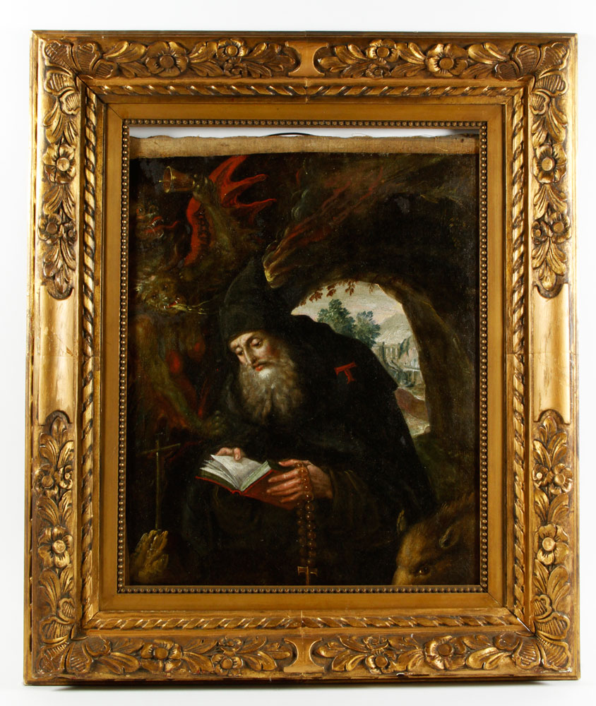 Appraisal: - St Hieronymus Old Master Painting Old master painting of