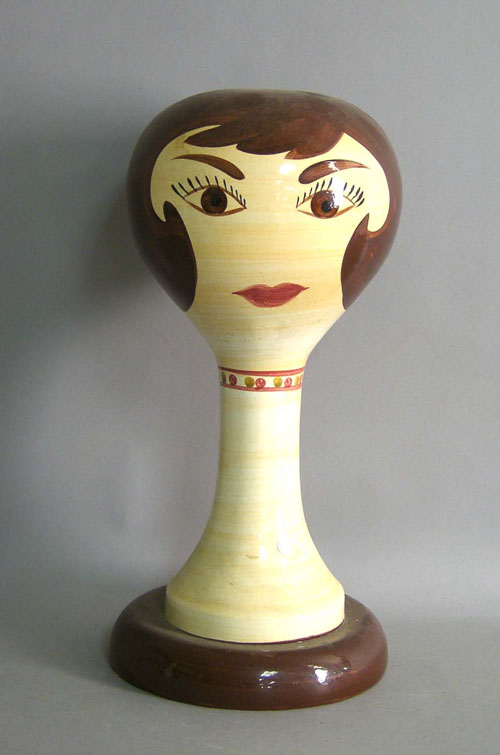 Appraisal: Stangl pottery wig stand h