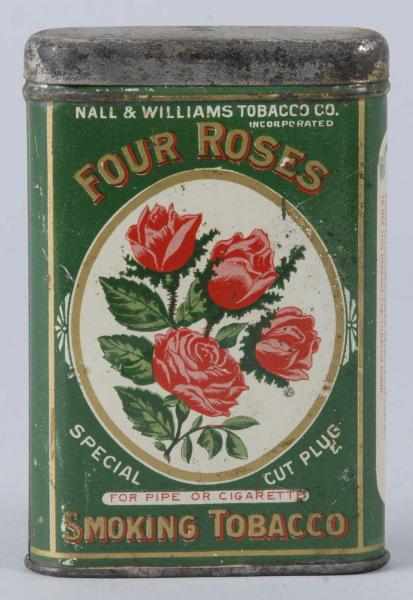 Appraisal: Green Four Roses Pocket Tobacco Tin Description Nice image Condition