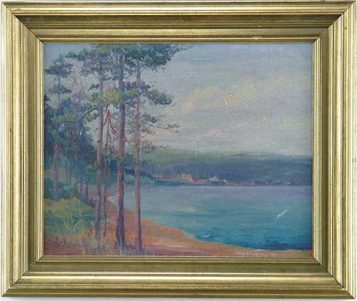 Appraisal: JULIA C MCARTHUR American th Century LAKE SUPERIOR Oil on