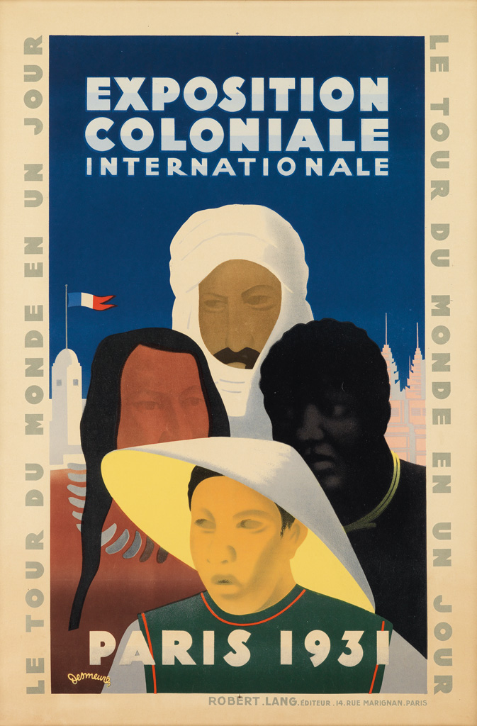 Appraisal: VICTOR JEAN DESMEURES - EXPOSITION COLONIALE INTERNATIONALE PARIS x inches