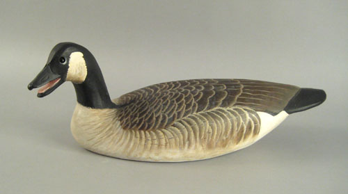 Appraisal: Carved and painted Ward Brothers Canadian goose decoy signed and