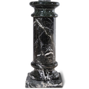 Appraisal: A Continental Marble Pedestal th Century Height inches Property from