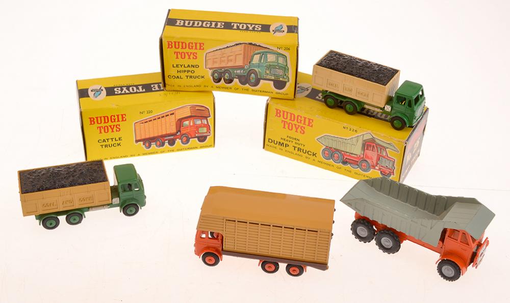 Appraisal: X BUDGIE MODELS INCLUDING DUMP TRUCK CATTLE TRUCK X LEYLAND