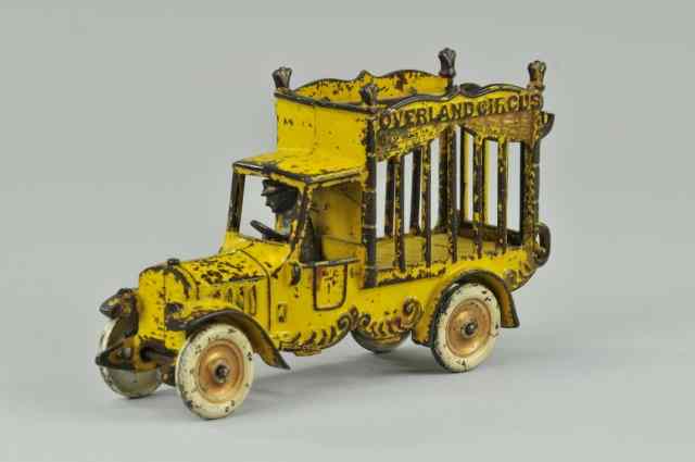 Appraisal: KENTON YELLOW CIRCUS CAGE TRUCK Cast iron painted in yellow