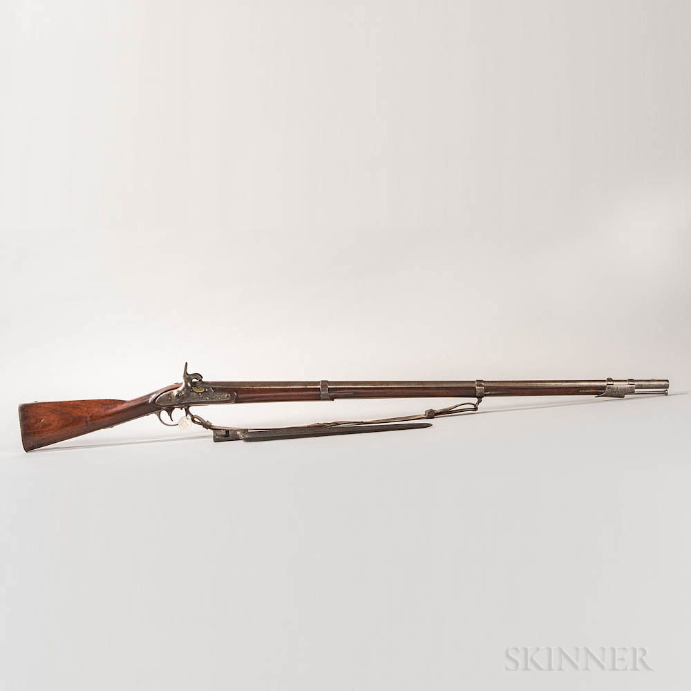 Appraisal: U S Model Type III Conversion Musket with Bayonet U