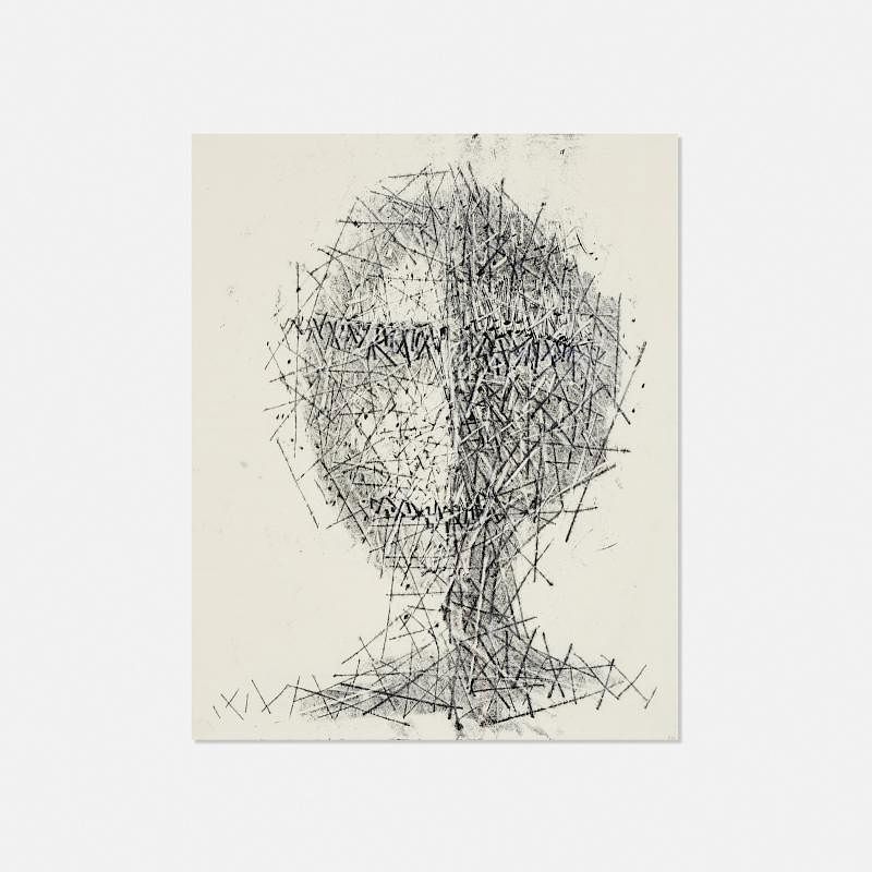 Appraisal: Harry Bertoia Untitled Monotype Harry Bertoia Untitled Monotype c monotype