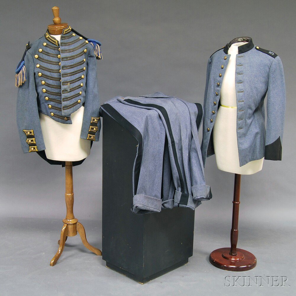 Appraisal: Two Blue Militia Uniforms mid to late th century a