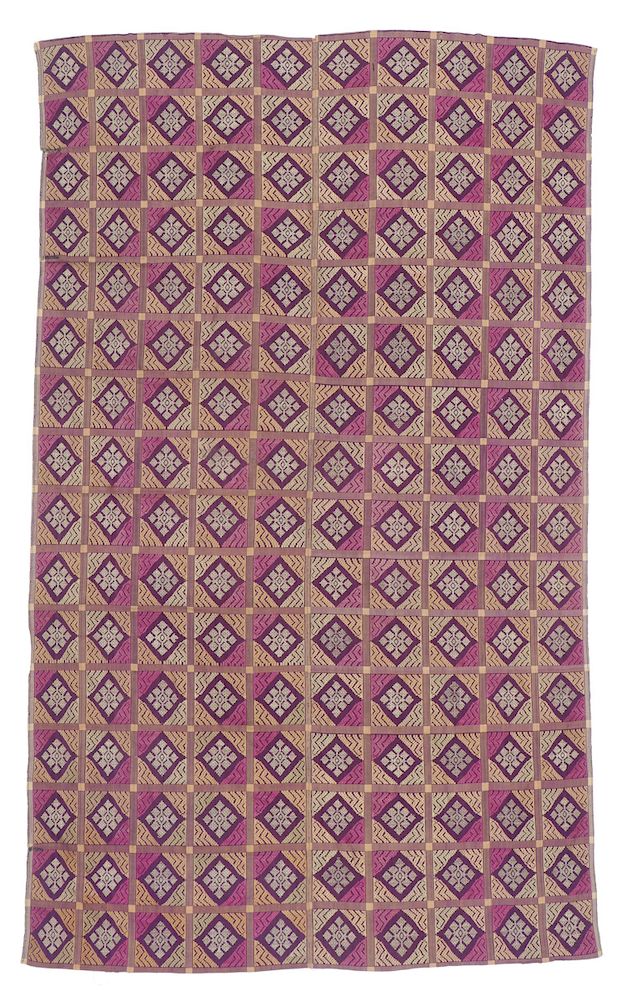 Appraisal: Silk Songket from Ubud Palace Collection Silk songket weaving Bali