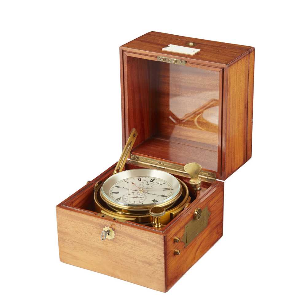 Appraisal: Y CASED MARINE CHRONOMETER A ERICSSON ST PETERSBURG TH CENTURY