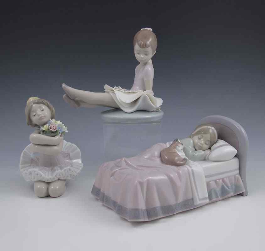 Appraisal: LLADRO PORCELAIN FIGURINES ROSY POSEY Francisco Polope issued retired ''