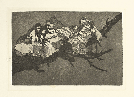 Appraisal: FRANCISCO JOS DE GOYA Disparate Ridiculo Etching and aquatint on