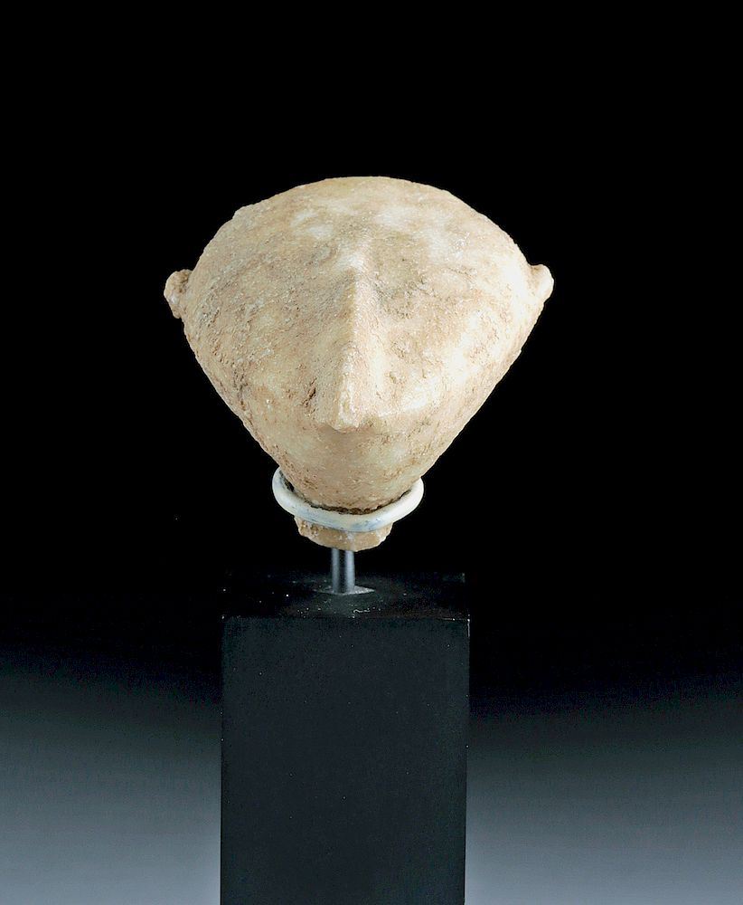 Appraisal: Anatolian Kilia Marble Stargazer Head Ancient Near East modern-day Turkey