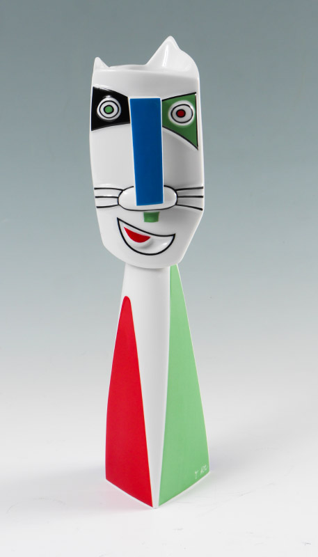 Appraisal: OTMAR ALT DESIGN FOR ROSENTHAL STUDIO LINE CAT LIGHT Porcelain