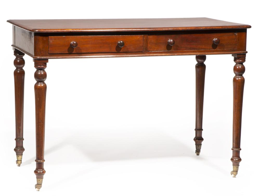 Appraisal: William IV Mahogany Writing Table mid- th c two frieze