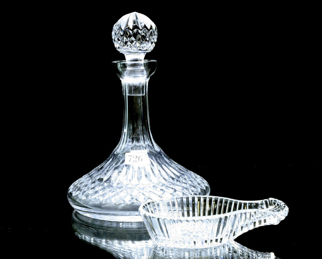 Appraisal: A Waterford ship's decanter cm high together with a Waterford