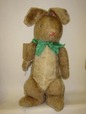 Appraisal: A pre-war English rabbit possibly Farnell covered in beige and