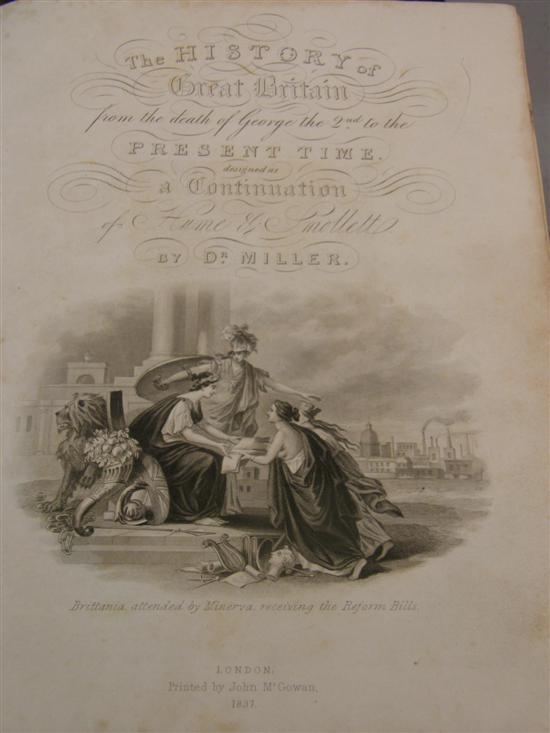 Appraisal: History of Great Britain by Doctor Miller in two leather