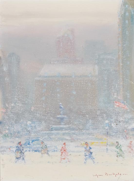 Appraisal: JOHANN BERTHELSEN American - At the Plaza New York City