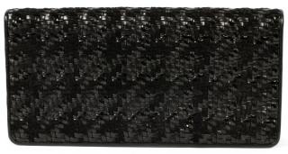 Appraisal: JUDITH LEIBER BLACK LEATHER CLUTCH JUDITH LEIBER BLACK LEATHER CLUTCH