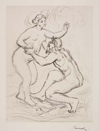 Appraisal: PIERRE-AUGUSTE RENOIR La Fleuve Scamandre e planche Etching and soft-ground