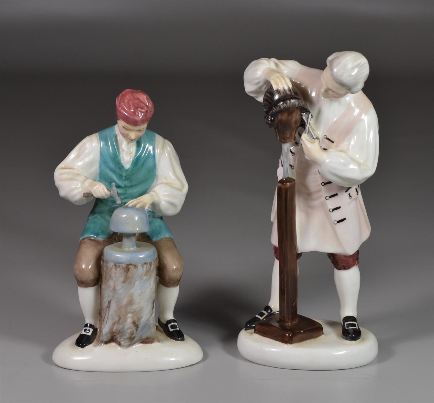 Appraisal: Royal Doulton Williamsburg bone china figurines The Silversmith of Williamsburg