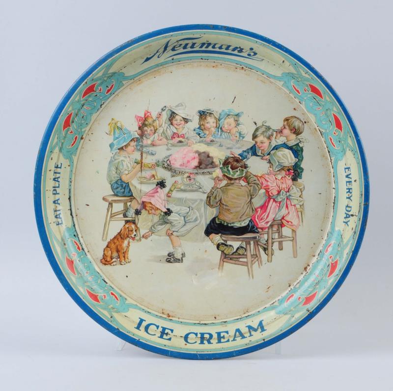 Appraisal: Neuman's Ice Cream Tray A rather scarce tray with great