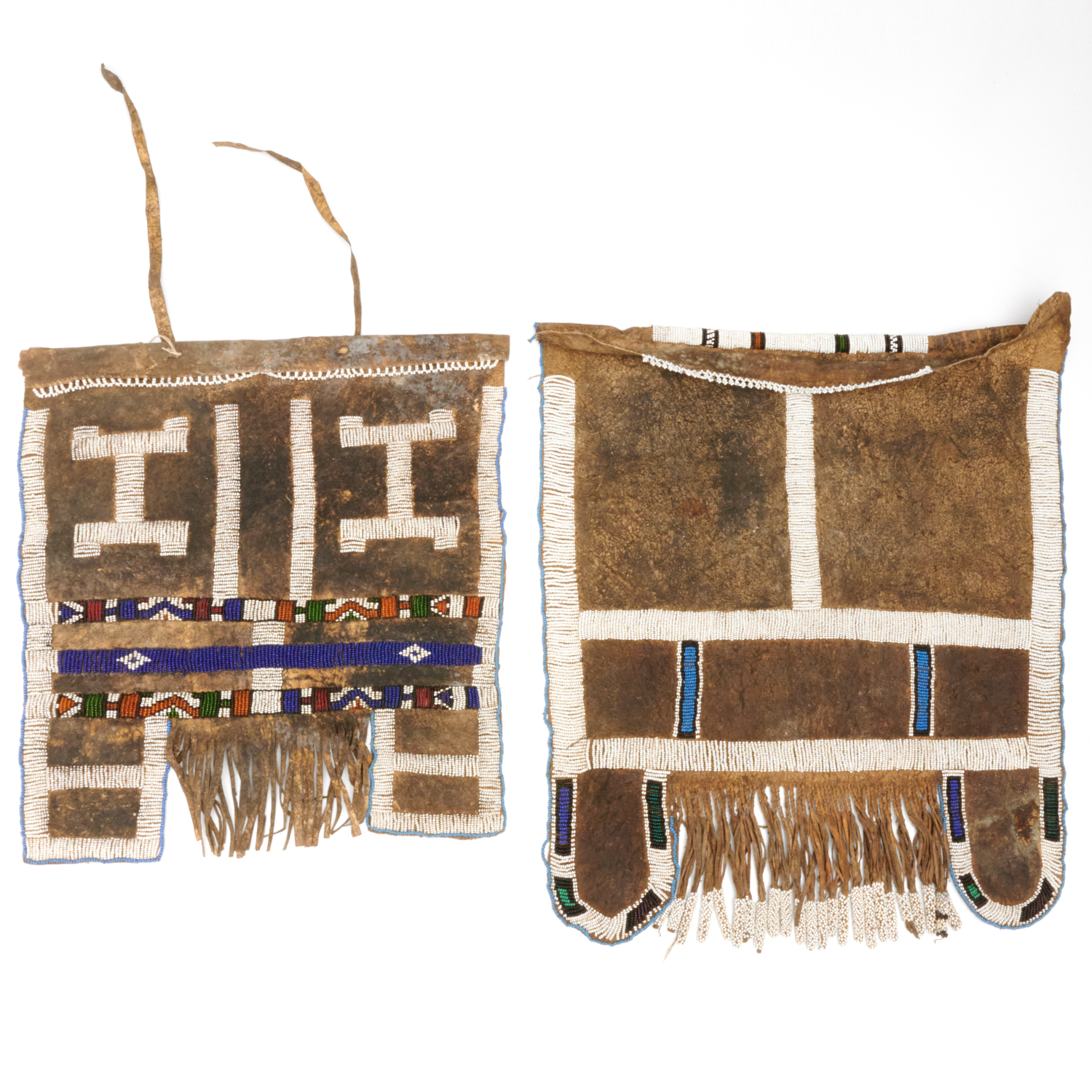 Appraisal: AFRICAN NDEBELE BEADED WEDDING APRONS th th c South Africa