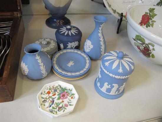 Appraisal: GROUP OF WEDGWOOD INCLUDING JASPER WARE POT VASE ETC