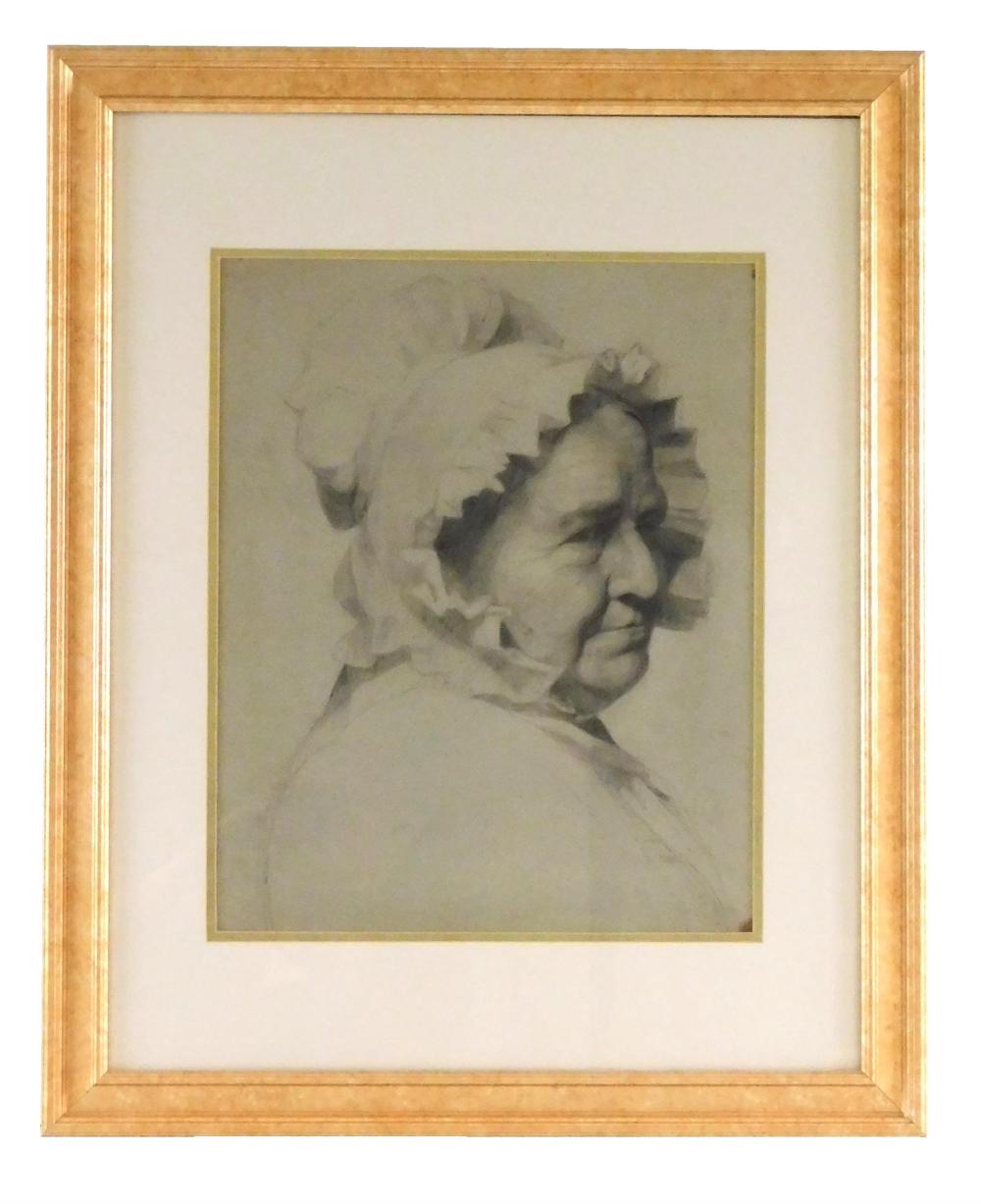 Appraisal: Attributed Fannie C Burr Connecticut - Portrait of Woman in