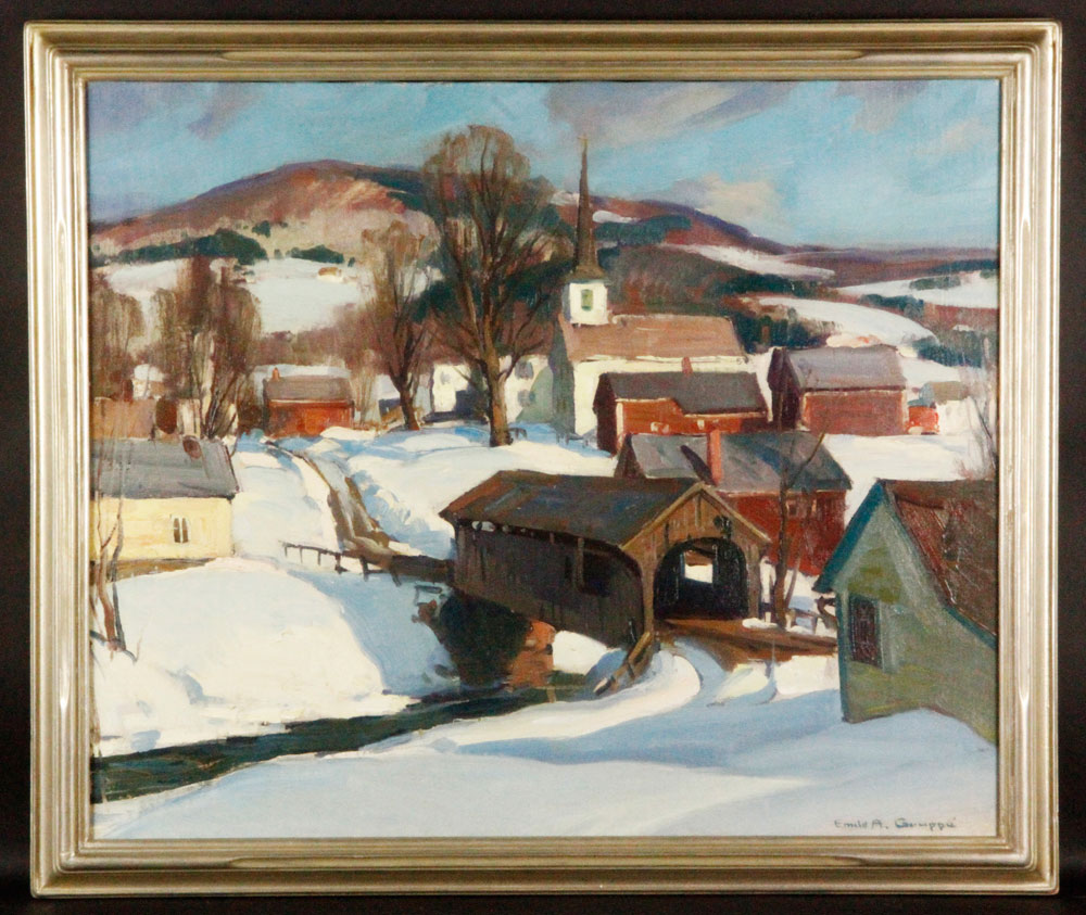 Appraisal: - Gruppe Vermont Village O C Emile A Gruppe -