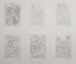 Appraisal: PABLO PICASSO ETCHINGS PABLO PICASSO SPANISH - ETCHINGS H TO