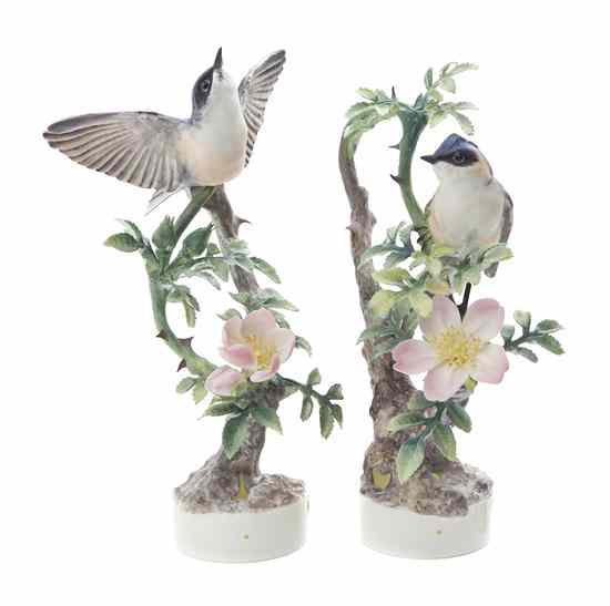 Appraisal: A Pair of Royal Worcester Dorothy Doughty Birds Lesser Whitethroats