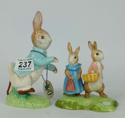 Appraisal: Beswick Beatrix Large Size Figure Peter Rabbit Tableau Flopsy and