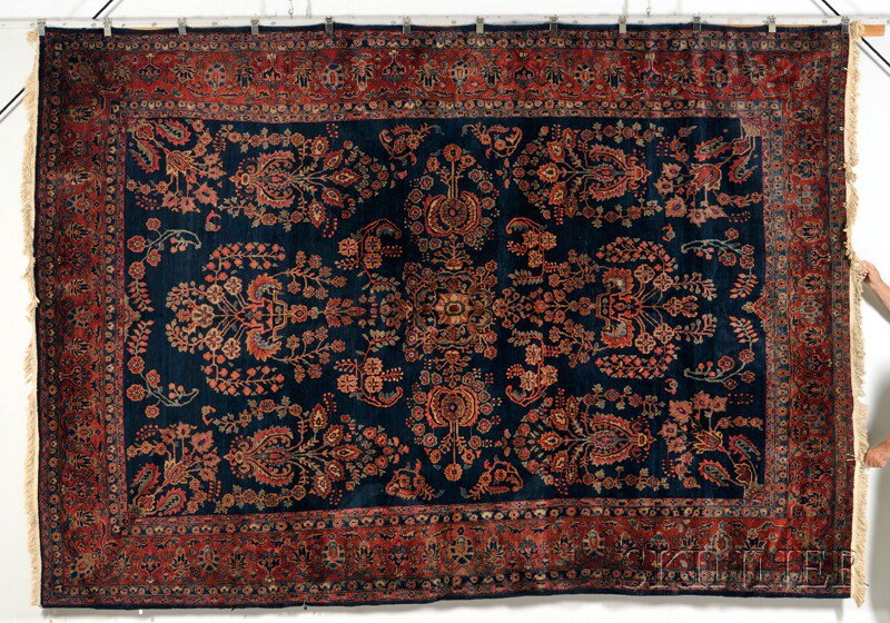 Appraisal: Sarouk Carpet West Persia early th century the navy field