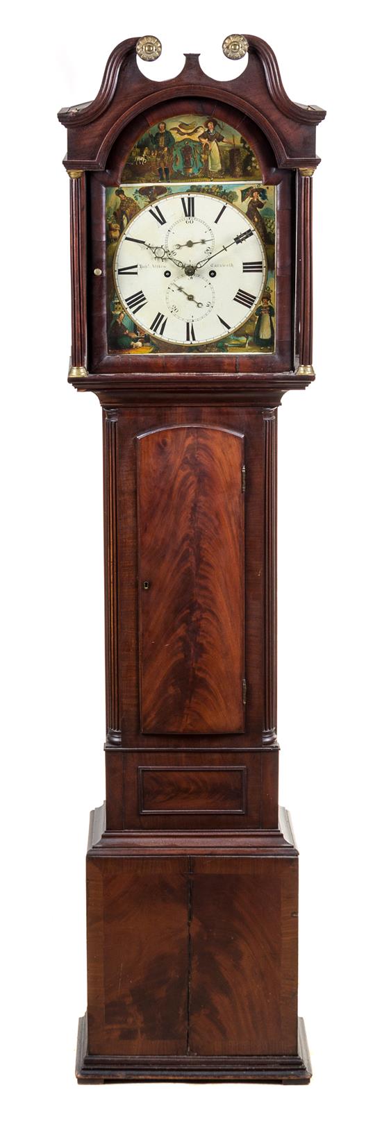 Appraisal: Sale Lot A Scottish Mahogany Tall Case Clock david aitken