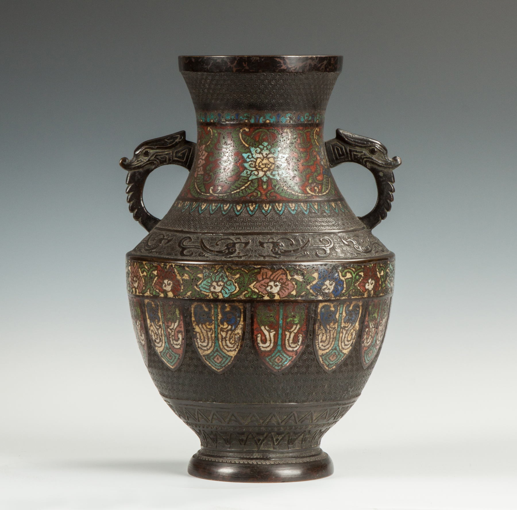 Appraisal: Bronze Cloisonn Vase